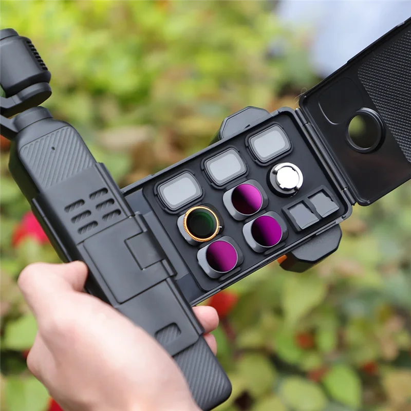 DJI Osmo Pocket 3 Cellphone Mount with Extension Handle & Storage Case – Versatile Bracket Accessory Kit for Vloggers, Creators & Travellers – by VoltNest - VoltNest