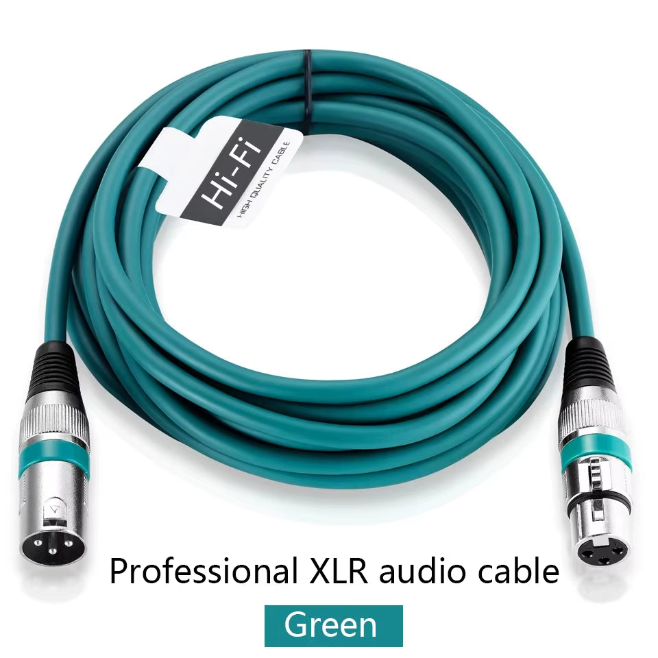 XLR Male to Female Cable Professional Microphone Extension Cable for Recording Mixer Balanced Speaker Mic XLR 3Pin Audio Lines
