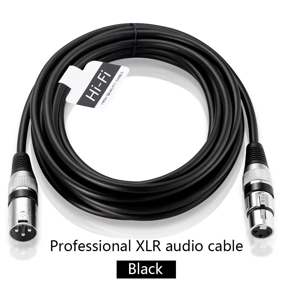 XLR Male to Female Cable Professional Microphone Extension Cable for Recording Mixer Balanced Speaker Mic XLR 3Pin Audio Lines