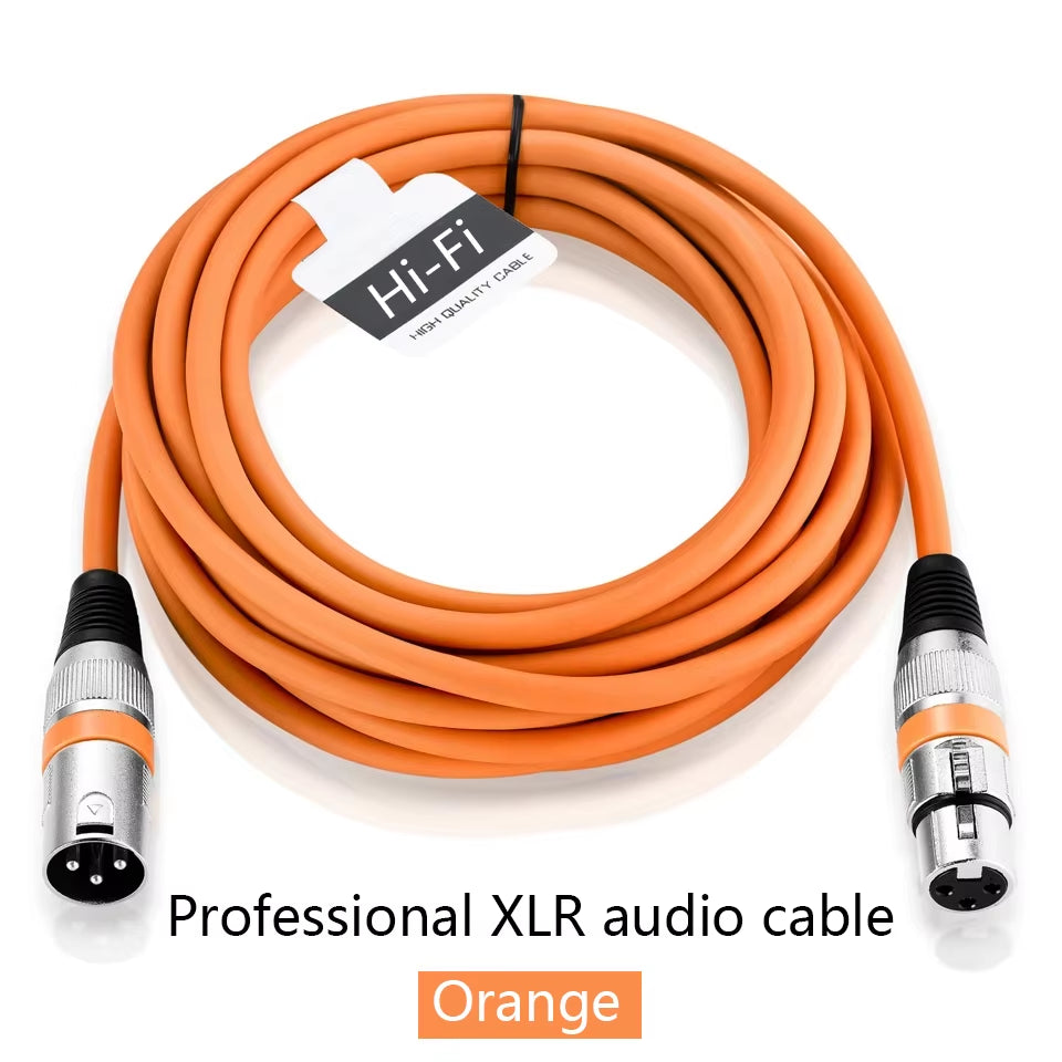 XLR Male to Female Cable Professional Microphone Extension Cable for Recording Mixer Balanced Speaker Mic XLR 3Pin Audio Lines