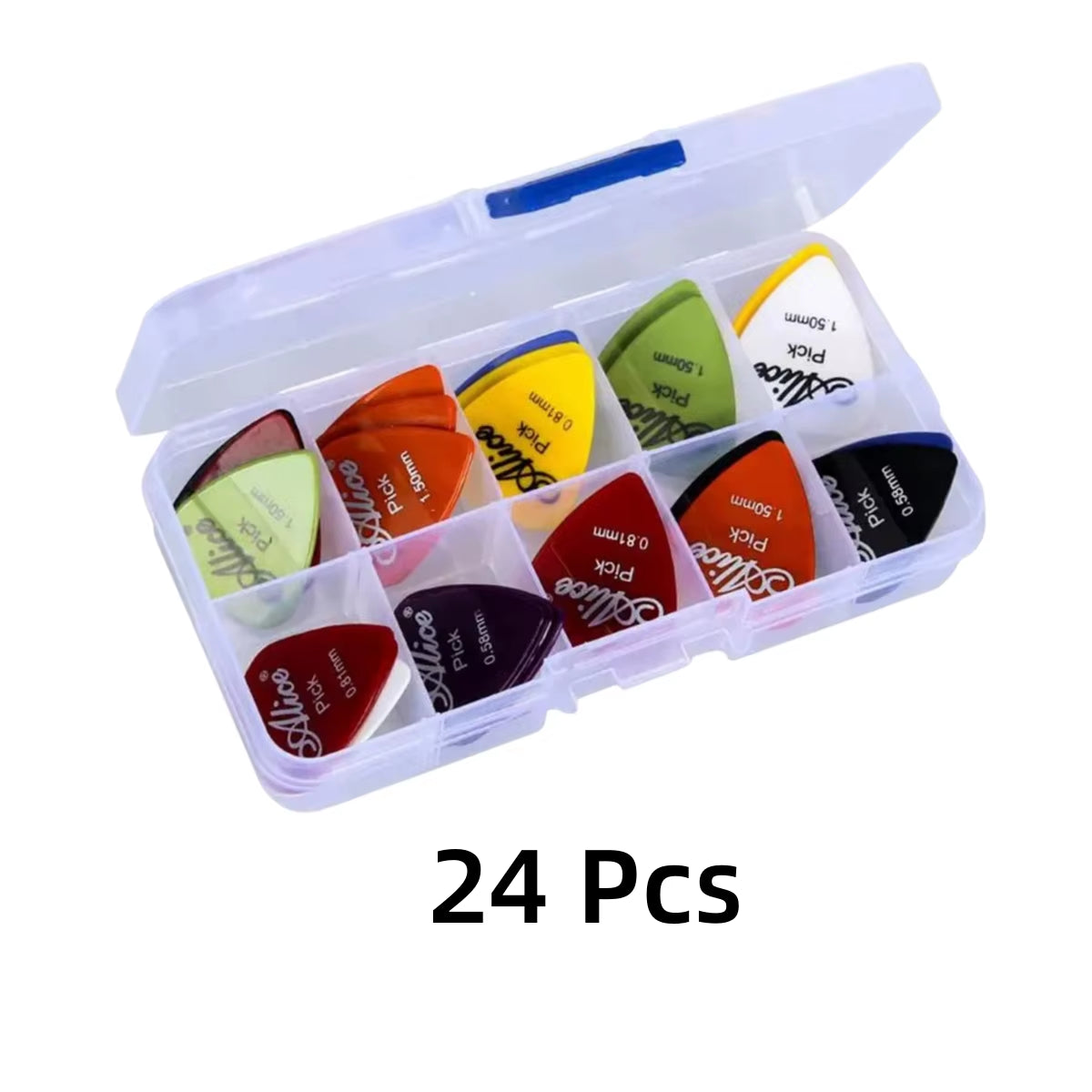 Multicolor Guitar Picks 50/100 Pieces Mixed ABS Premium Plastic Guitar Picks for Acoustic Electric Guitars Bass or Ukulele