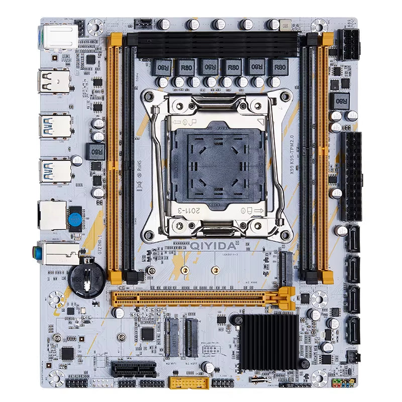 X99 Motherboard LGA 2011-3 Set Kit Xeon E5 2680 V4 CPU Processor 16G=1*16G DDR4 REG ECC RAM Memory NVME M.2 TPM2.0 Plug