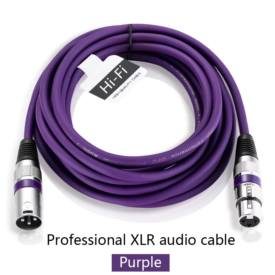 XLR Male to Female Cable Professional Microphone Extension Cable for Recording Mixer Balanced Speaker Mic XLR 3Pin Audio Lines