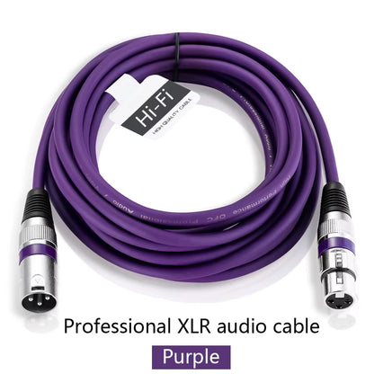 XLR Male to Female Cable Professional Microphone Extension Cable for Recording Mixer Balanced Speaker Mic XLR 3Pin Audio Lines