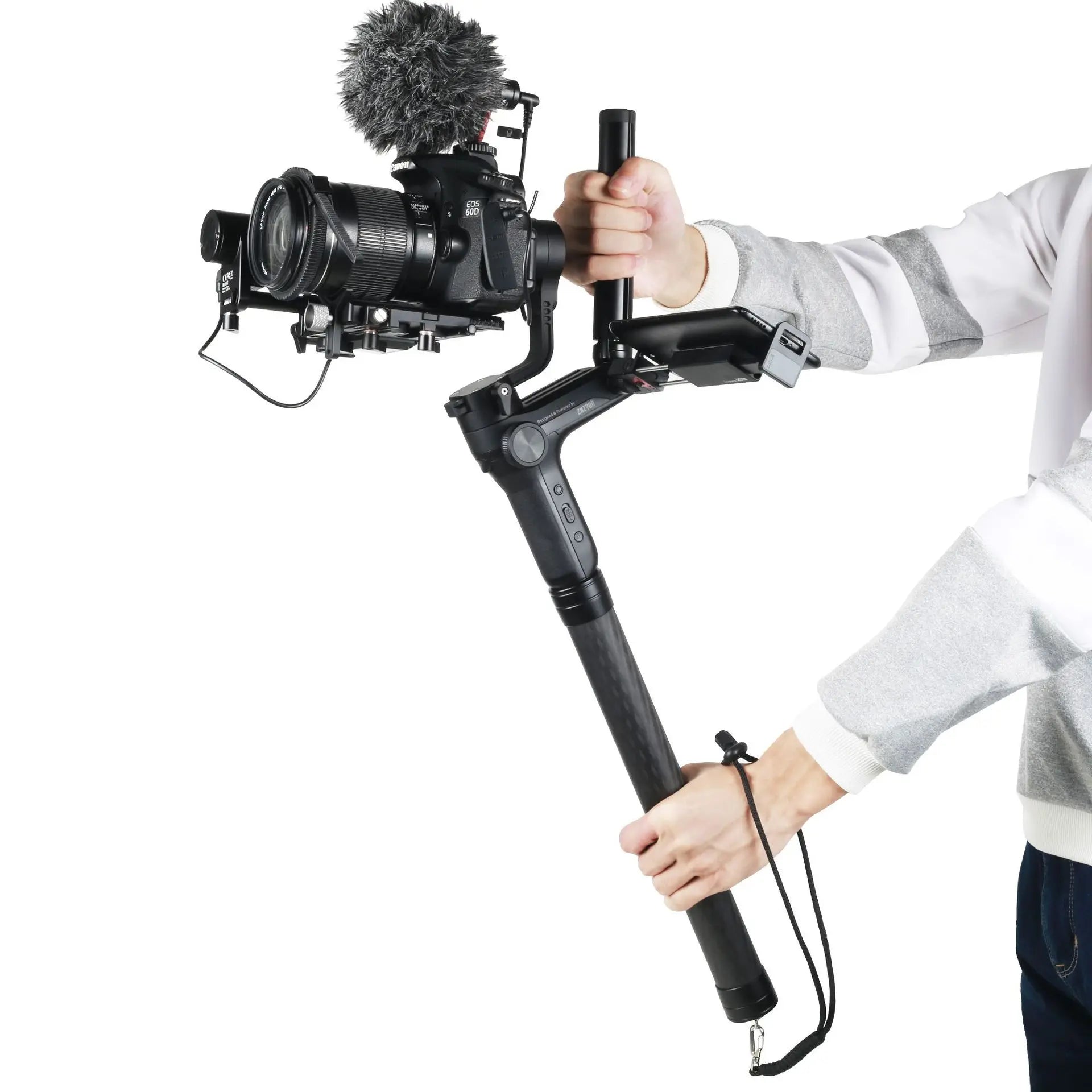 Carbon Fiber Gimbal Extension Pole | DJI Ronin, Zhiyun, Feiyu Compatible | VoltNest