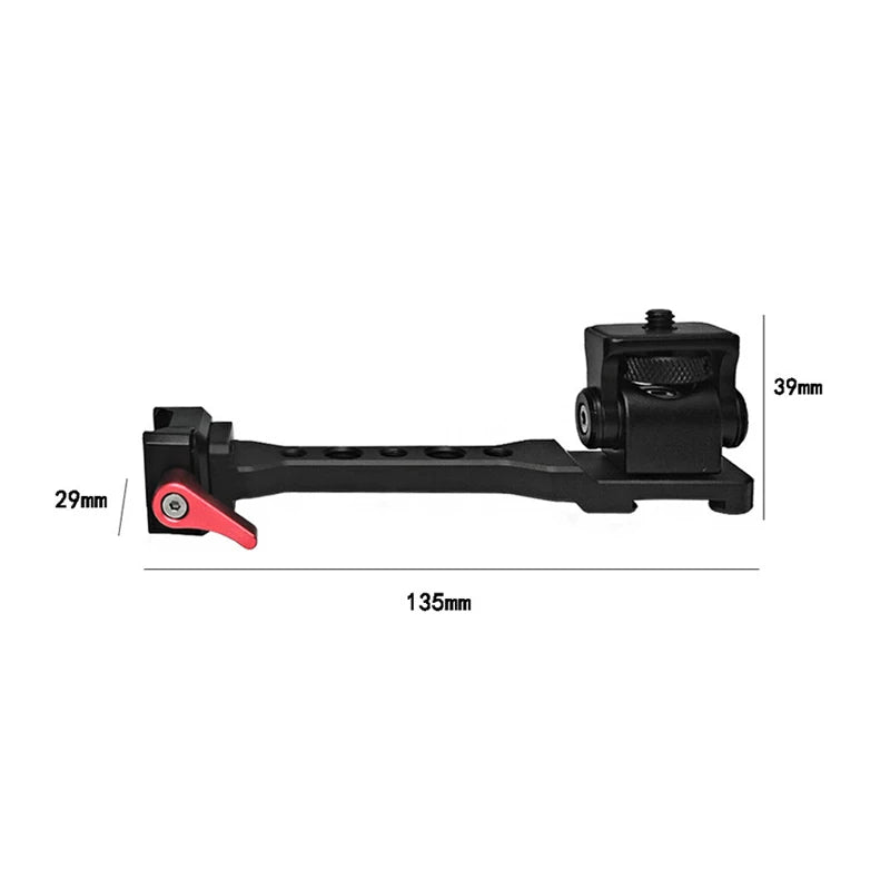 Camera Monitor Mount for DJI RS4, RS3, RS2, RSC2 Gimbal | 1/4" & 3/8" Cold Shoe | VoltNest