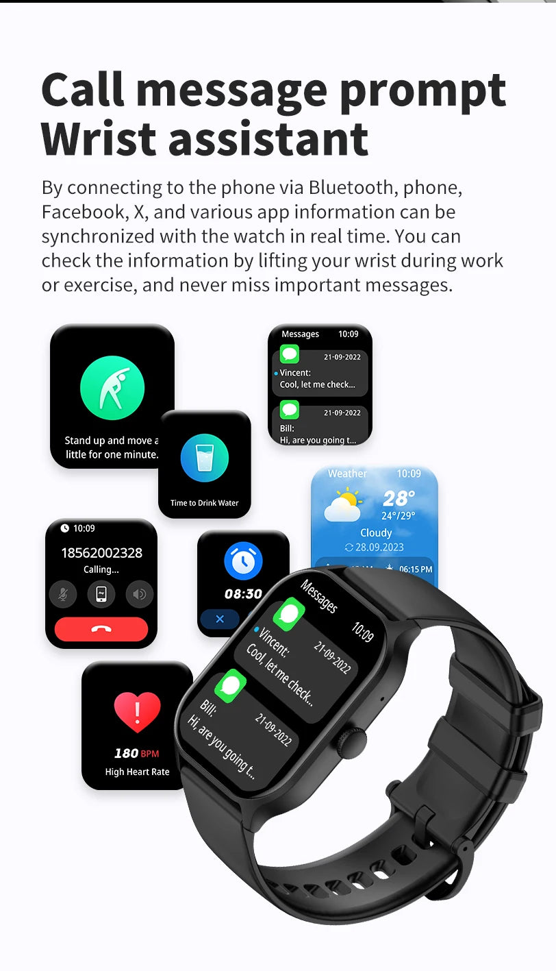 LIGE New Outdoor GPS Tracker Smartwatch Women Sports Women's Watches Heart Rate Sleep Waterproof Men Smart Watch For Android ios