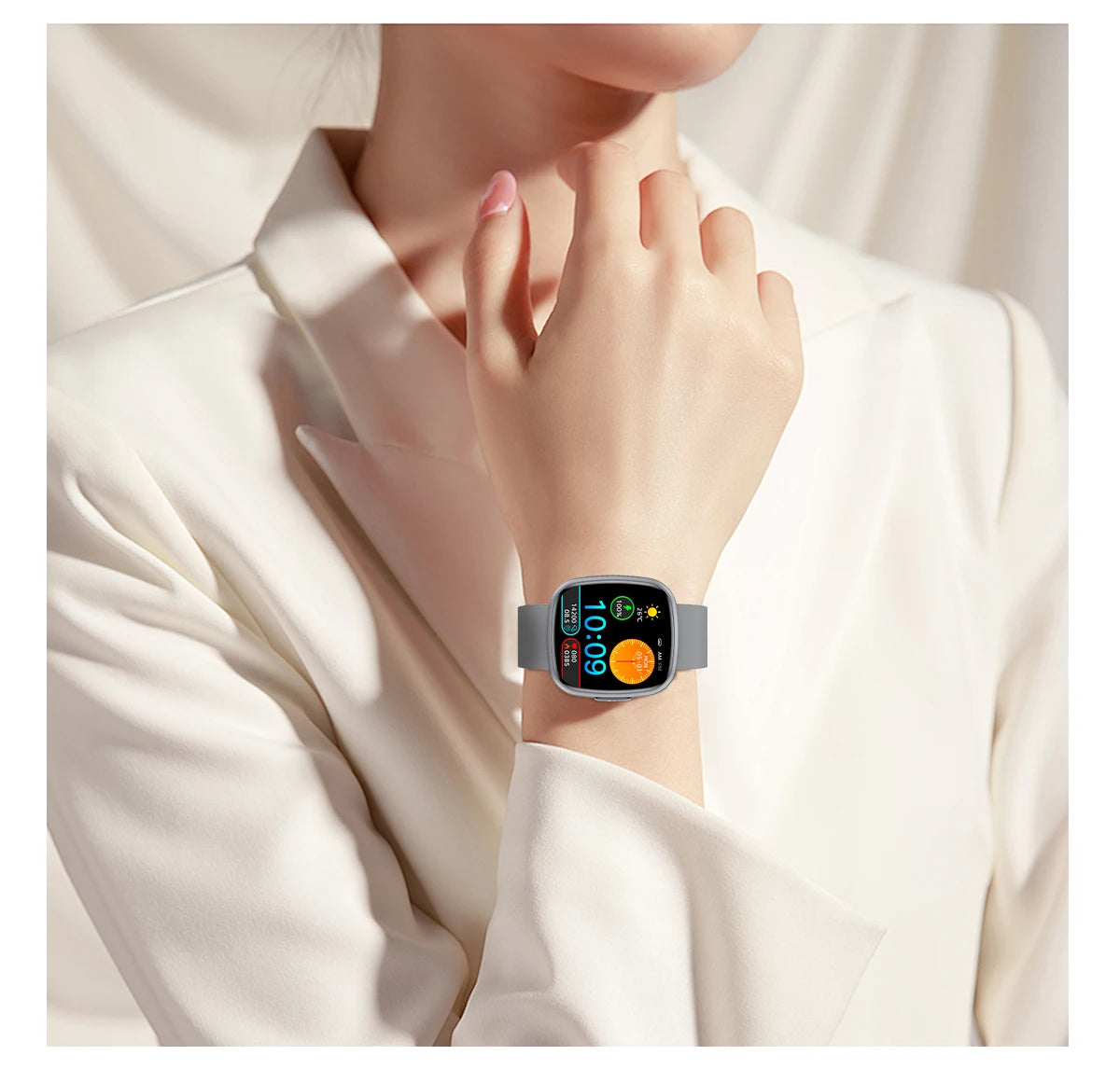 ET593 Bluetooth Calling Smart Watch 1.75" Full Touch Screen IP68 Fitness Tracker for Android iOS with SpO2 HR Sleep