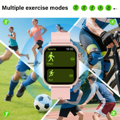 LAXASFIT 2026 New IP68 Waterproof Smart Watch Large Screen Bluetooth Call Heart Rate Blood Pressure Blood Oxygen Magnetic Charge