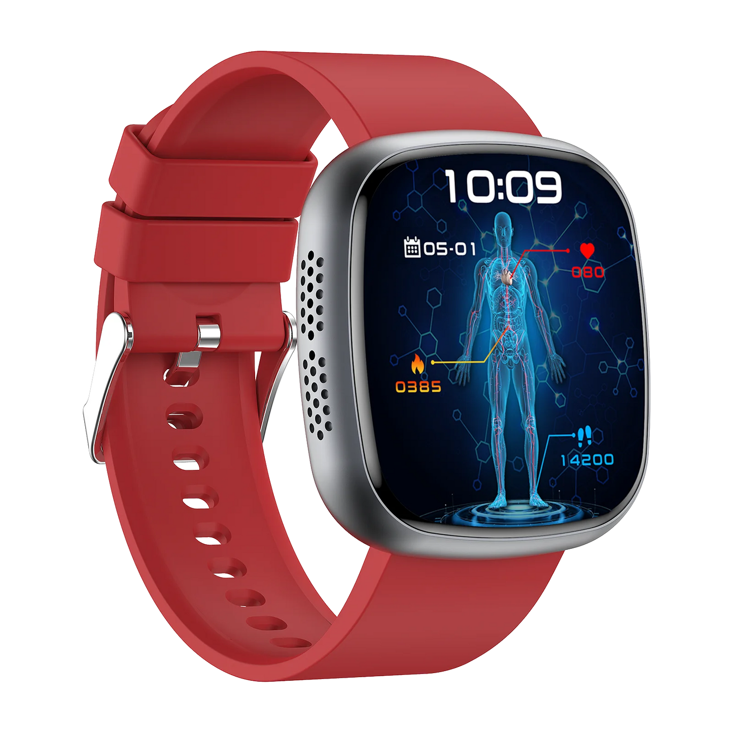 ET593 Bluetooth Calling Smart Watch 1.75" Full Touch Screen IP68 Fitness Tracker for Android iOS with SpO2 HR Sleep
