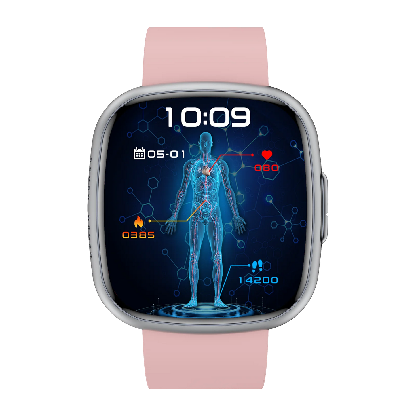ET593 Bluetooth Calling Smart Watch 1.75" Full Touch Screen IP68 Fitness Tracker for Android iOS with SpO2 HR Sleep