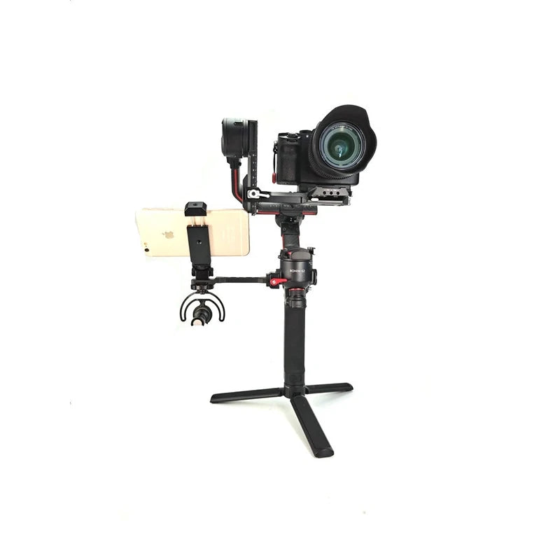 Camera Monitor Mount for DJI RS4, RS3, RS2, RSC2 Gimbal | 1/4" & 3/8" Cold Shoe | VoltNest