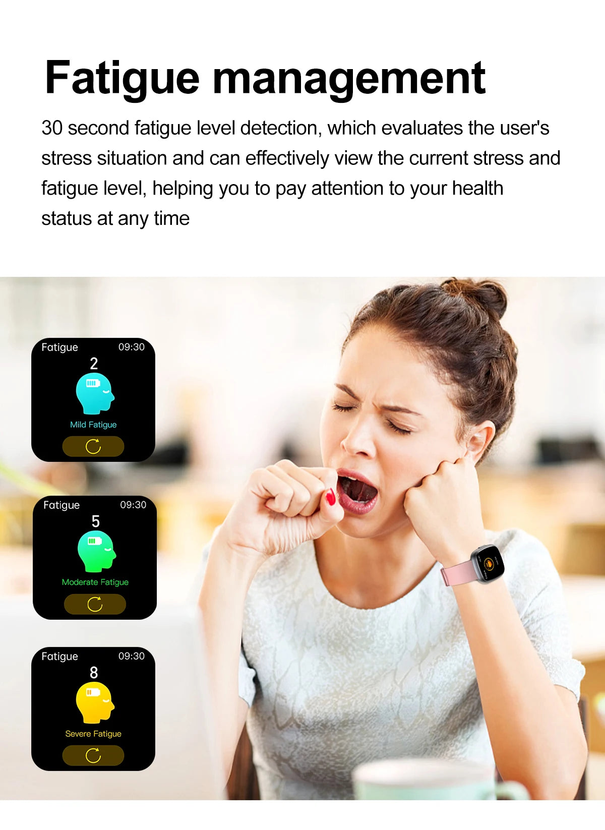 ET593 Bluetooth Calling Smart Watch 1.75" Full Touch Screen IP68 Fitness Tracker for Android iOS with SpO2 HR Sleep