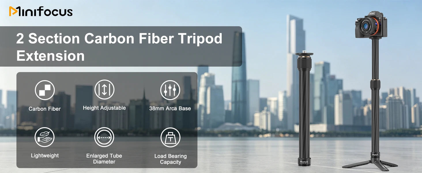 Carbon Fiber Gimbal Extension Pole | DJI Ronin, Zhiyun, Feiyu Compatible | VoltNest