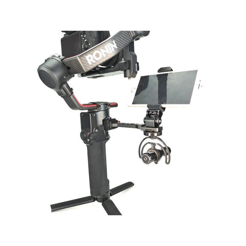 Camera Monitor Mount for DJI RS4, RS3, RS2, RSC2 Gimbal | 1/4" & 3/8" Cold Shoe | VoltNest