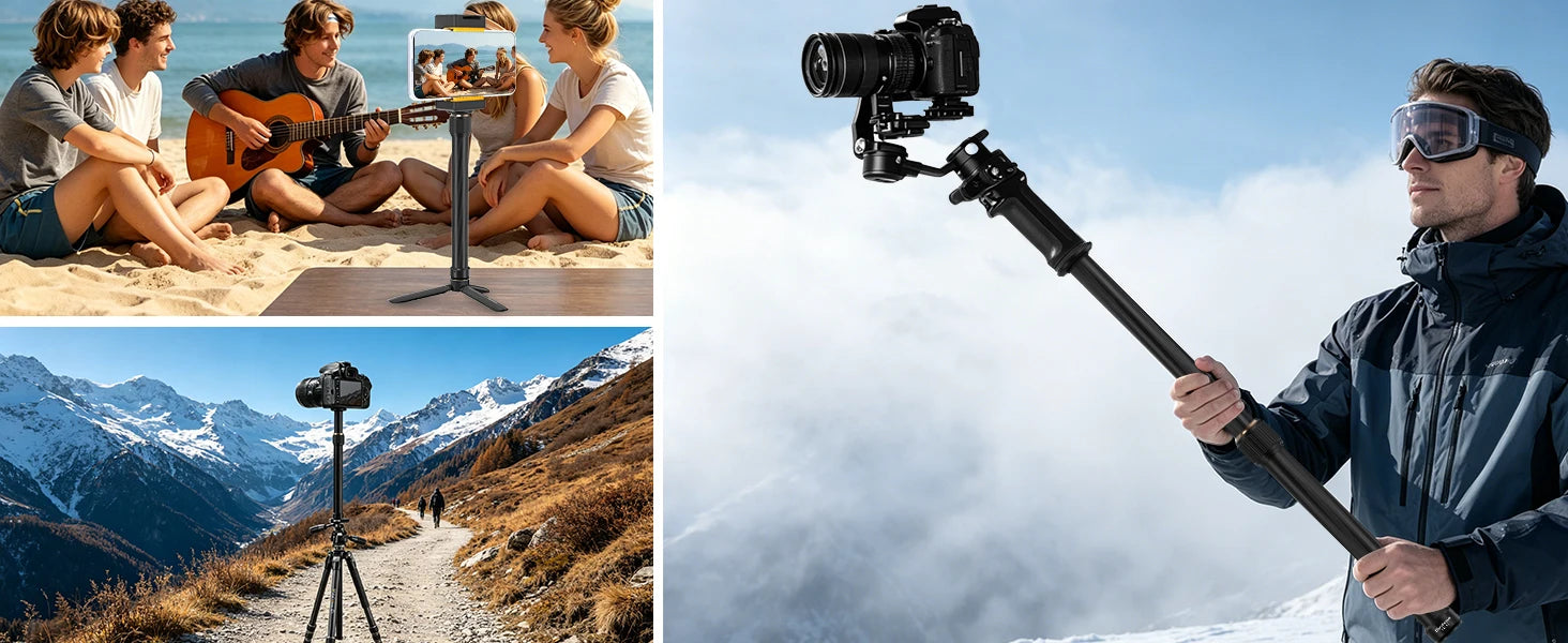 Carbon Fiber Gimbal Extension Pole | DJI Ronin, Zhiyun, Feiyu Compatible | VoltNest