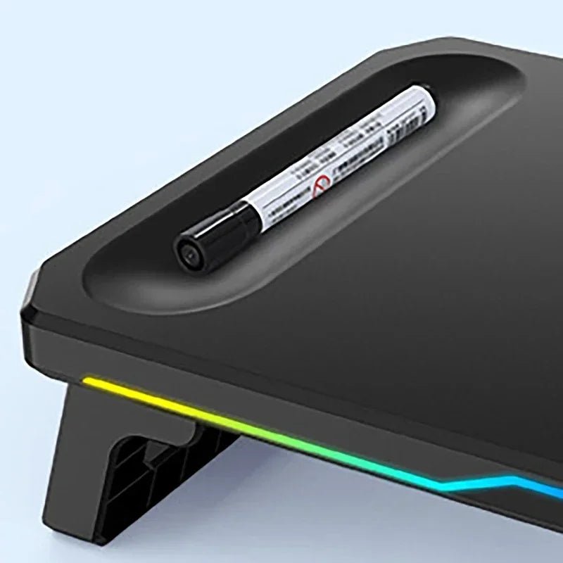 Computer Monitor Riser Stand-9V 2A Wireless Charging Power Input with RGB Lighting&3 USB+1 Type C Output Phone Magetic Charging - VoltNest