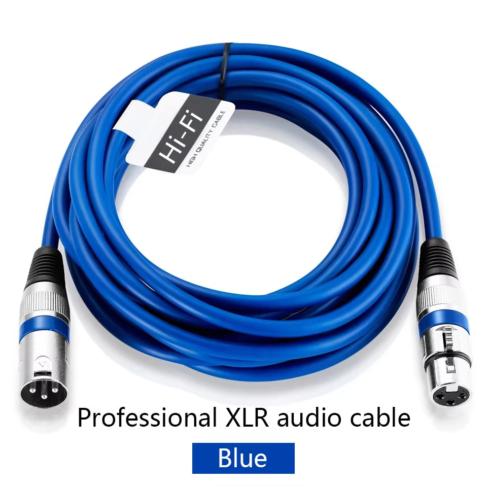 XLR Male to Female Cable Professional Microphone Extension Cable for Recording Mixer Balanced Speaker Mic XLR 3Pin Audio Lines