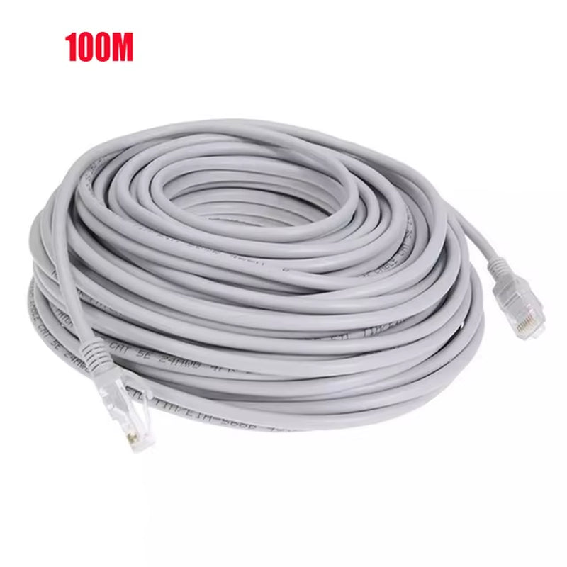 Cable Ethernet De Alta Velocidad Cat5E RJ45 Cable De Red LAN Enrutador De Ordenador Patch Cord , 1M/5M/10M/15M/20M/30M/50M
