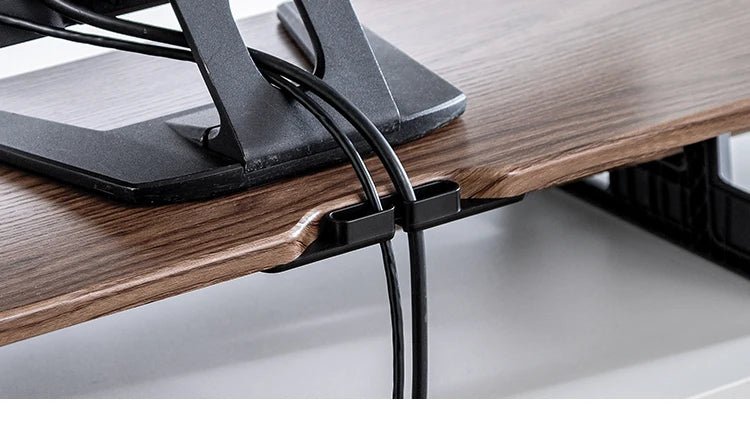 DeskRise Pro | Double-Layer Wooden Monitor Stand Riser with Storage Shelf – Computer Desk Organiser for PC, Laptop & Office Accessories VoltNest - VoltNest
