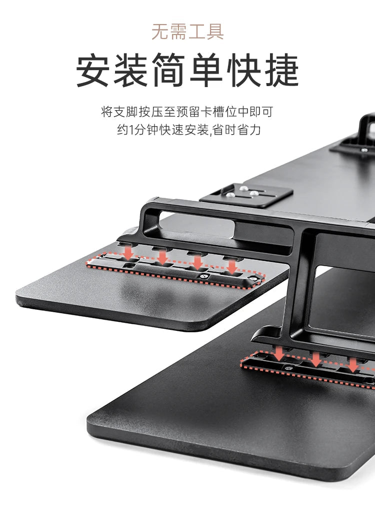 DeskRise Pro | Double-Layer Wooden Monitor Stand Riser with Storage Shelf – Computer Desk Organiser for PC, Laptop & Office Accessories VoltNest - VoltNest