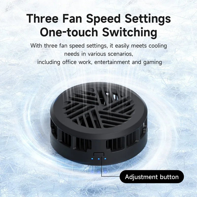 Hagibis Magnetic Cell Phone Cooler Double-sided Magnetic Semiconductor Cooling Fan Phone Radiator for Gaming Live Streaming Vlog - VoltNest