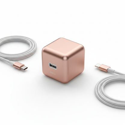 65W GaN charger rose gold