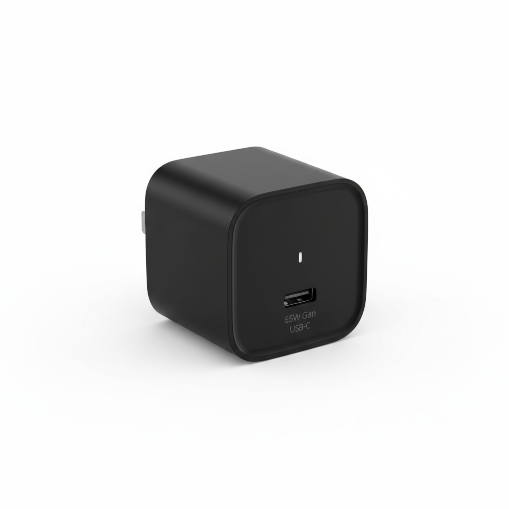 65W GaN charger matte black
