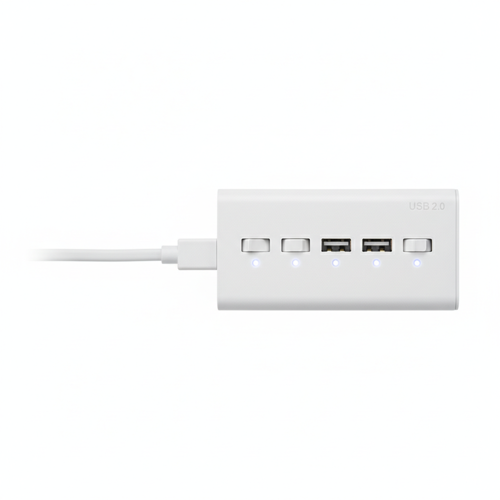 USB 2.0 hub white colorway