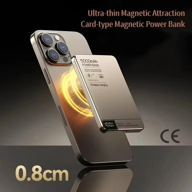 Magnetic Wireless Power Bank 5000mAh / 10000mAh | MagSafe, PD 20W, Digital Display | VoltNest - VoltNest