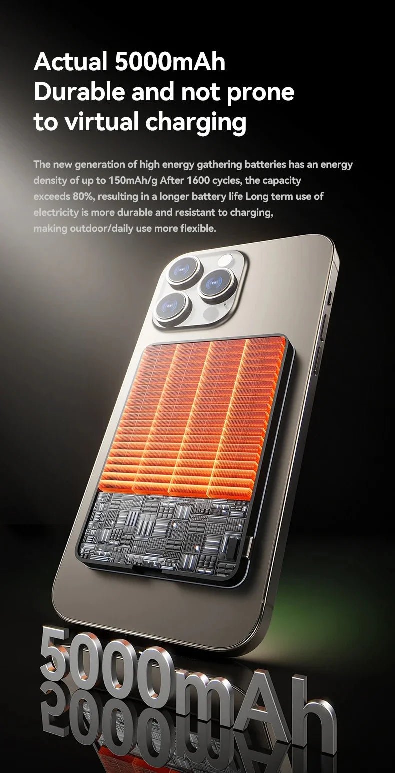 Magnetic Wireless Power Bank 5000mAh / 10000mAh | MagSafe, PD 20W, Digital Display | VoltNest - VoltNest