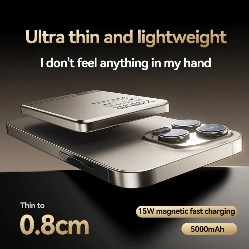 Magnetic Wireless Power Bank 5000mAh / 10000mAh | MagSafe, PD 20W, Digital Display | VoltNest - VoltNest