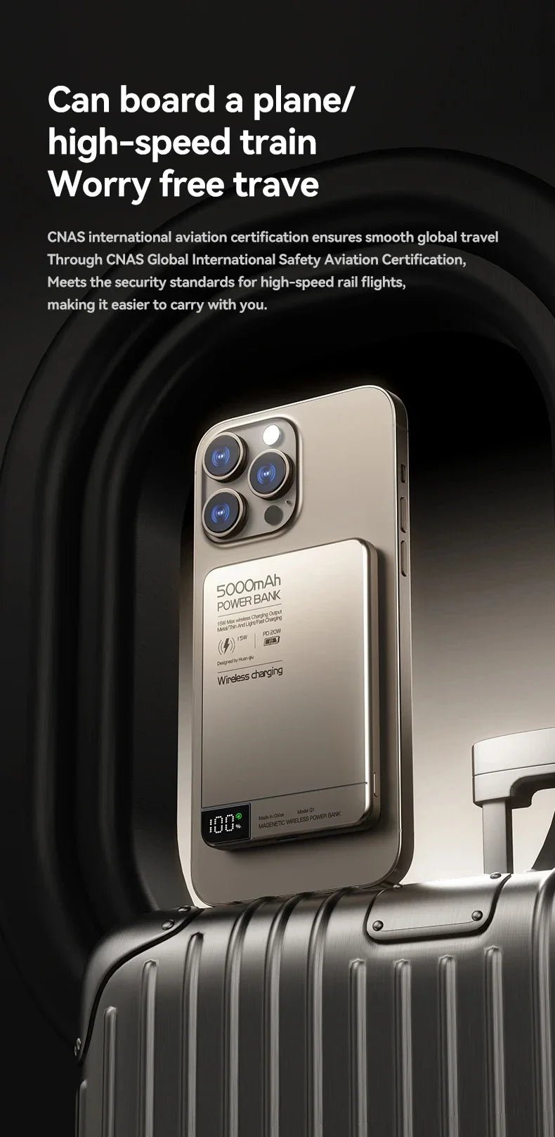 Magnetic Wireless Power Bank 5000mAh / 10000mAh | MagSafe, PD 20W, Digital Display | VoltNest - VoltNest