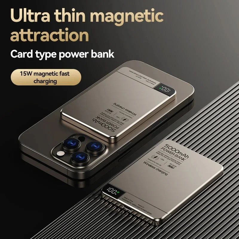 Magnetic Wireless Power Bank 5000mAh / 10000mAh | MagSafe, PD 20W, Digital Display | VoltNest - VoltNest
