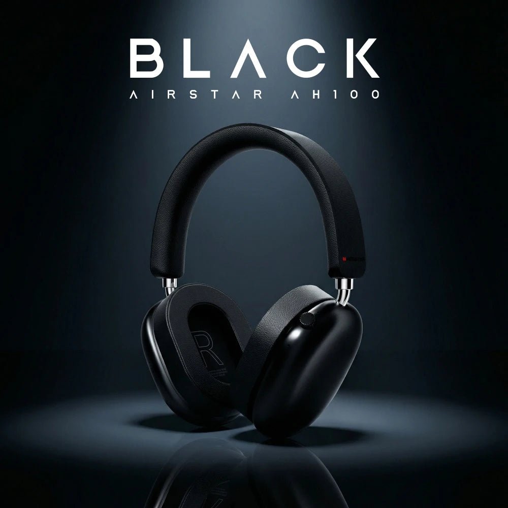 Monster Airstar AH100 ANC Bluetooth 6.0 Over-Ear Headphone with Active Noise Canceling -45dB Powerful Bass Wireless/Wire Headset - VoltNest