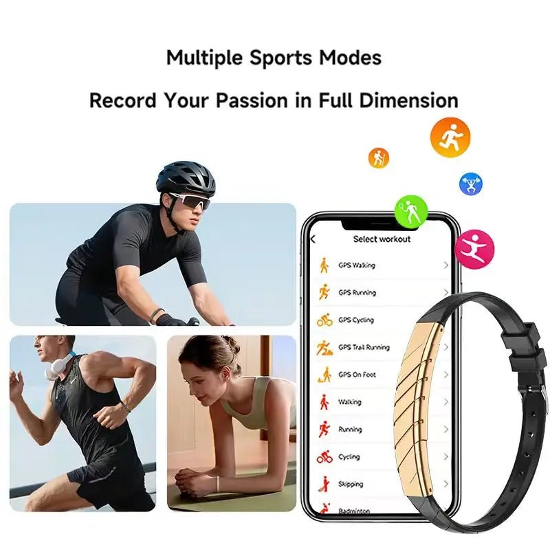 New Sports Waterproof Smart Band Bracelet Gesture Control Heart Rate Blood Oxygen Sleep Monitor Pedometer Screen Smartwatch 2026 - VoltNest