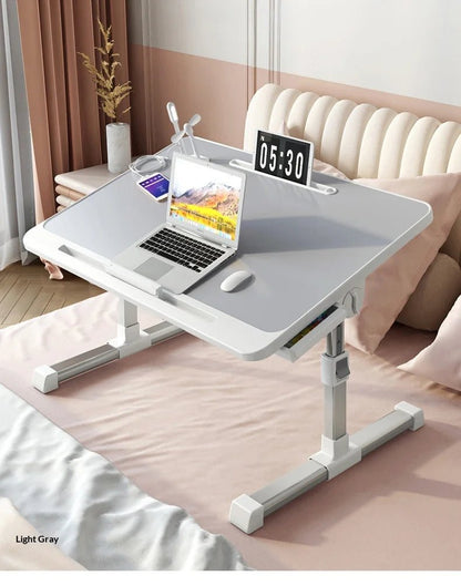 Portable Folding Bed Table with Height Adjustable Legs – Compact Laptop & Computer Desk for Study, Dorm, Bedroom, Office & Gaming – by VoltNest - VoltNest
