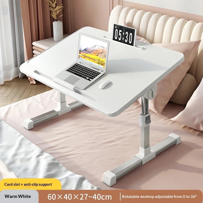 Portable Folding Bed Table with Height Adjustable Legs – Compact Laptop & Computer Desk for Study, Dorm, Bedroom, Office & Gaming – by VoltNest - VoltNest