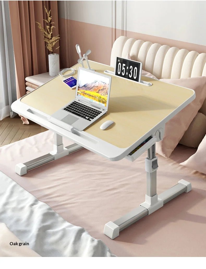Portable Folding Bed Table with Height Adjustable Legs – Compact Laptop & Computer Desk for Study, Dorm, Bedroom, Office & Gaming – by VoltNest - VoltNest