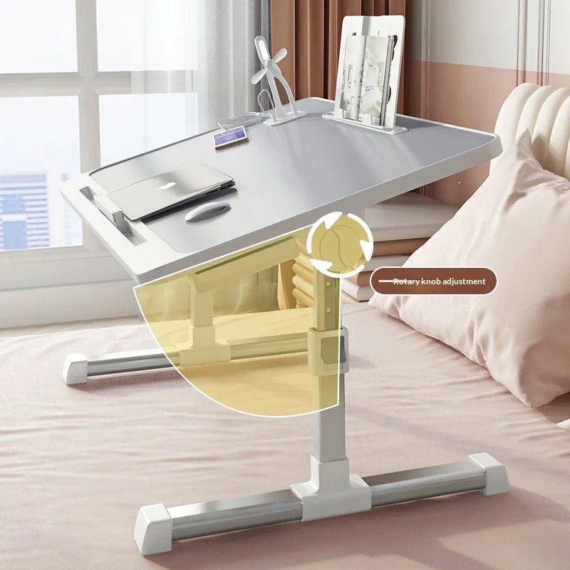 Portable Folding Bed Table with Height Adjustable Legs – Compact Laptop & Computer Desk for Study, Dorm, Bedroom, Office & Gaming – by VoltNest - VoltNest