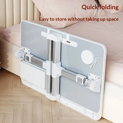 Portable Folding Bed Table with Height Adjustable Legs – Compact Laptop & Computer Desk for Study, Dorm, Bedroom, Office & Gaming – by VoltNest - VoltNest
