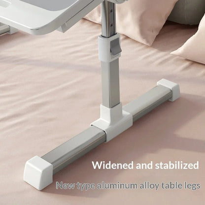Portable Folding Bed Table with Height Adjustable Legs – Compact Laptop & Computer Desk for Study, Dorm, Bedroom, Office & Gaming – by VoltNest - VoltNest