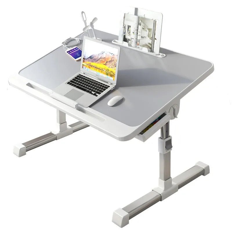 Portable Folding Bed Table with Height Adjustable Legs – Compact Laptop & Computer Desk for Study, Dorm, Bedroom, Office & Gaming – by VoltNest - VoltNest