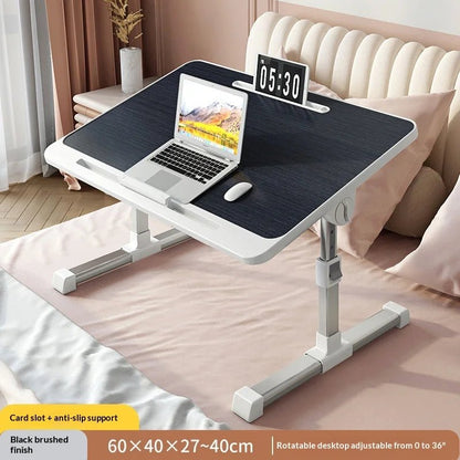 Portable Folding Bed Table with Height Adjustable Legs – Compact Laptop & Computer Desk for Study, Dorm, Bedroom, Office & Gaming – by VoltNest - VoltNest