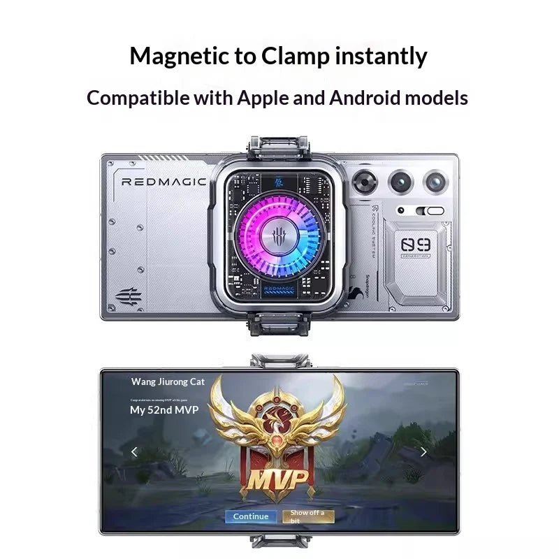Red Magic Magnetic Heat Sink Cooling Bracket | 5, 5 Pro, 6 Pro | Back Clamp Handle | VoltNest - VoltNest