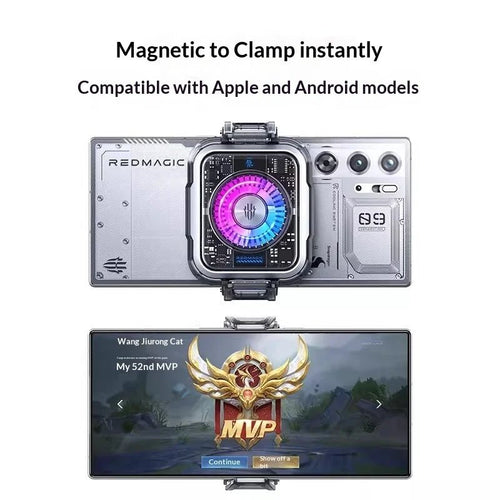 Red Magic Magnetic Heat Sink Cooling Bracket | 5, 5 Pro, 6 Pro | Back Clamp Handle | VoltNest - VoltNest