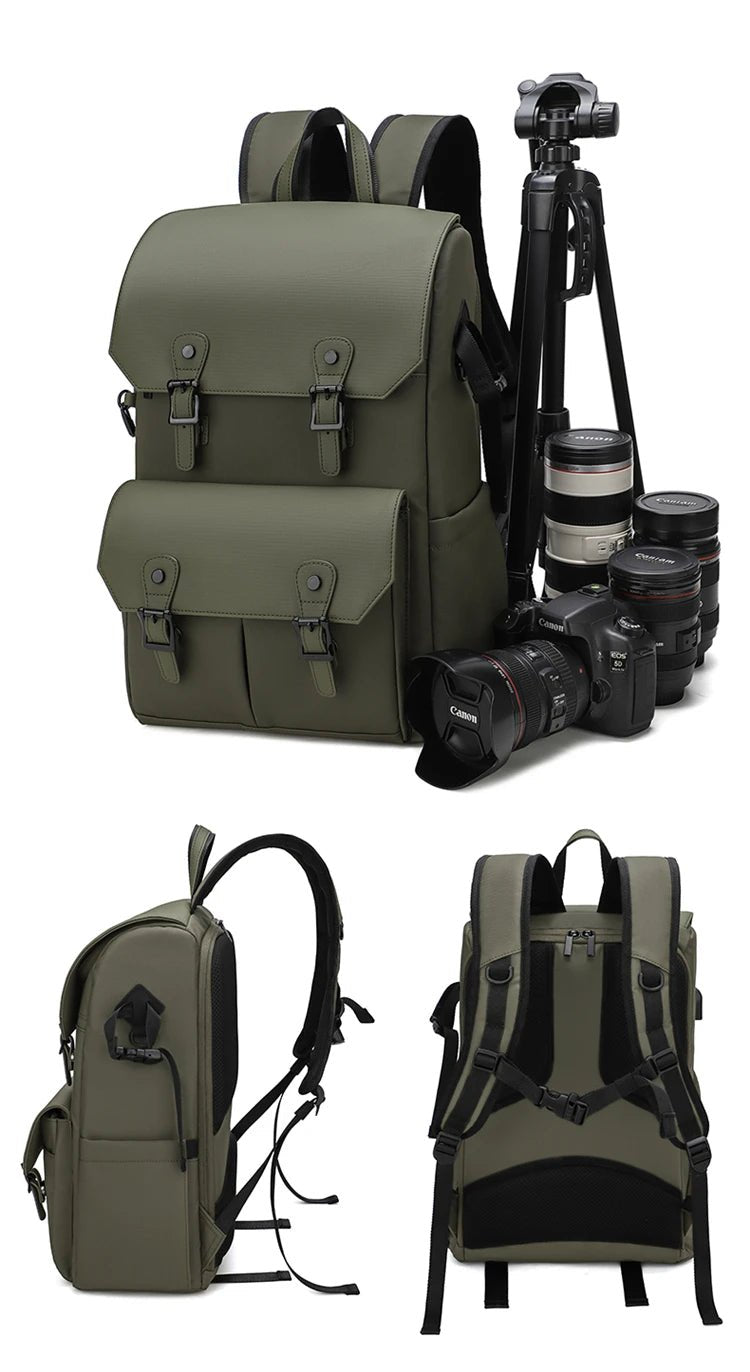 VoltNest Large Capacity Camera Backpack | Oxford Cloth DSLR Photography Travel Bag - VoltNest
