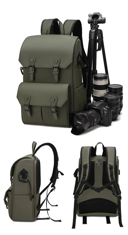 VoltNest Large Capacity Camera Backpack | Oxford Cloth DSLR Photography Travel Bag - VoltNest