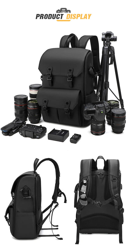 VoltNest Large Capacity Camera Backpack | Oxford Cloth DSLR Photography Travel Bag - VoltNest