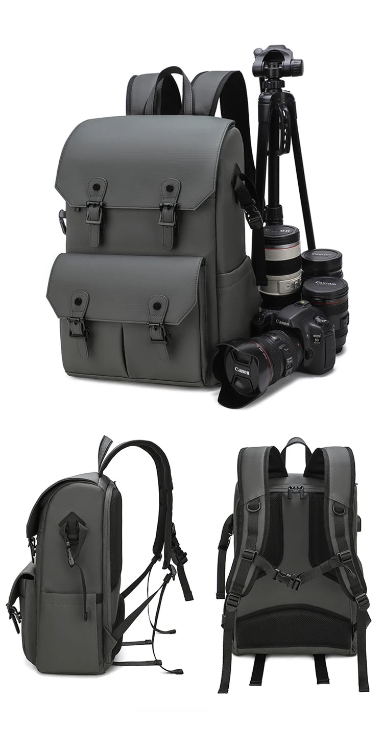 VoltNest Large Capacity Camera Backpack | Oxford Cloth DSLR Photography Travel Bag - VoltNest